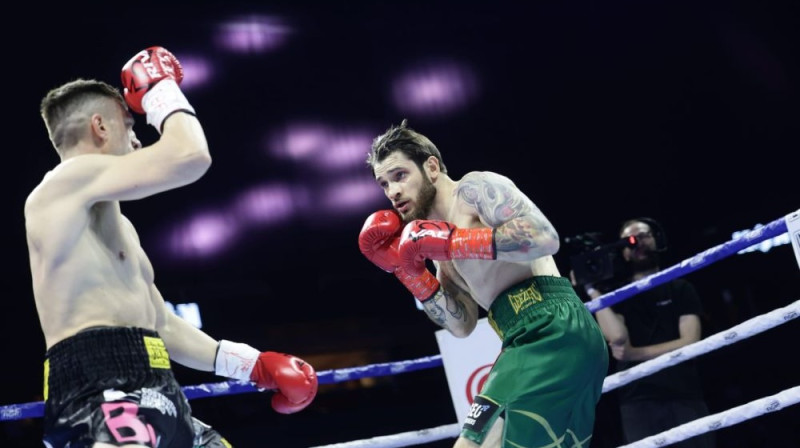 Jevgenijs Aleksejevs (pa labi) Foto: Uģis Grantiņš