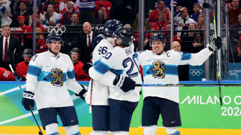 Somijas hokejisti. Foto: ZUMAPRESS/Scanpix