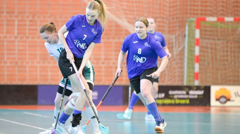 Loreta Nemiro (#7) bija rezultatīvākā NND/RJTC komandas uzvarā, foto: Agnese Vēze, FK NND