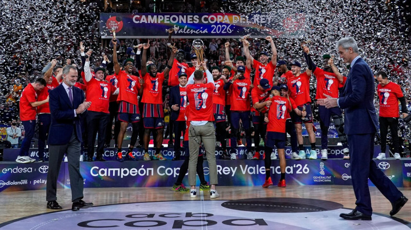 Vitorijas "Baskonia" ceļ Spānijas Karaļa kausu. Foto: Emilio Cobos