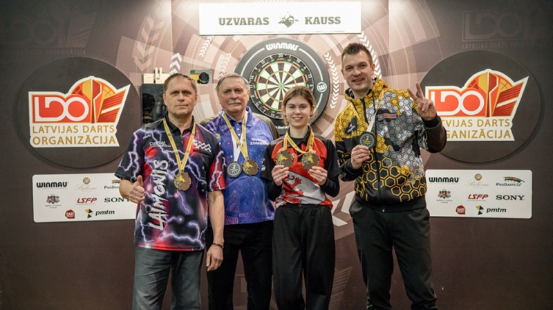 Uzvarētāji individuālajās sacensībās. Foto: LDO.