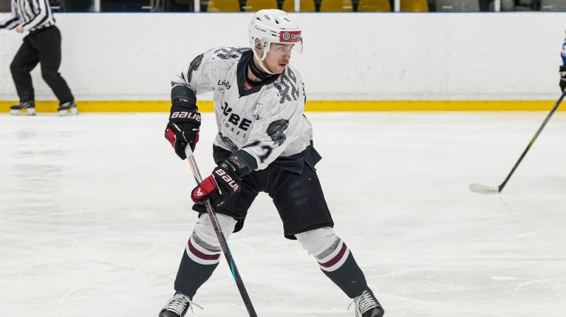 Rinalds Vutkevičs "Liepājas HK" sastāvā. Foto: Liepājas HK