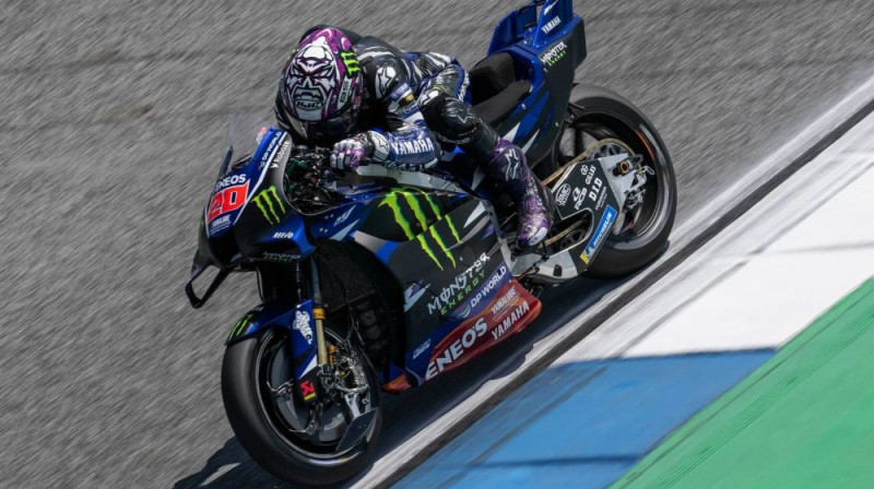 Pašreizējais "Yamaha" līderis Fabio Kvartararo. Foto: motogp.com