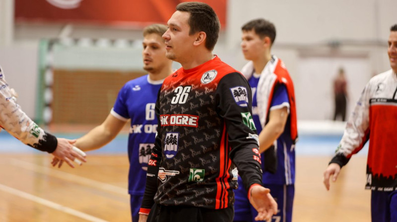 "HK Ogre" vārtsargs Elvijs Kušners. Foto: Ritvars Raits