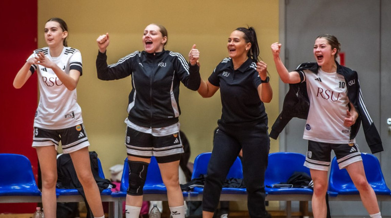 RSU handbolistes. Zigismunds Zālmanis/LHF