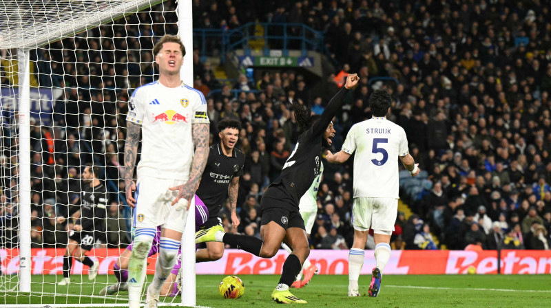 Antuāns Semenjo svin vārtu guvumu pret Līdsas "United", Foto: Oli Scarff/AFP/Scanpix