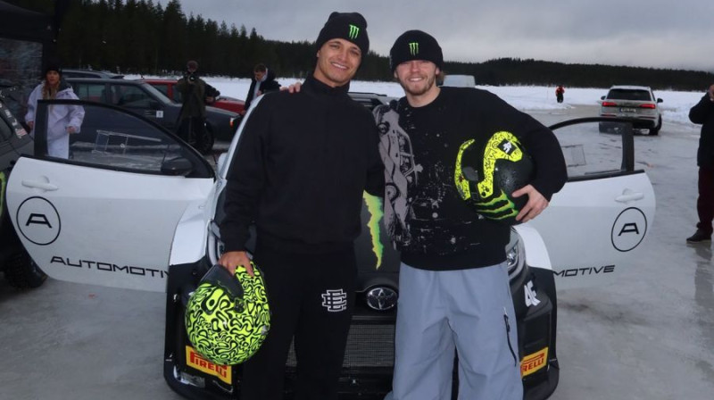 Lando Noriss un Olivers Solbergs. Foto: www.facebook.com/OliverSolberg01