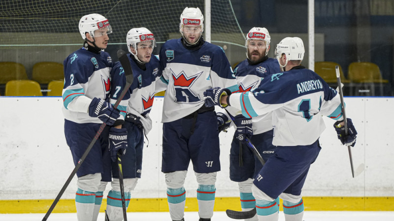 Kijivas "Capitals" hokejisti. Foto: LHF