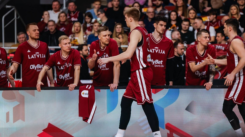 Latvijas basketbola izlase. Foto: Andris Grīnbergs/Flickr