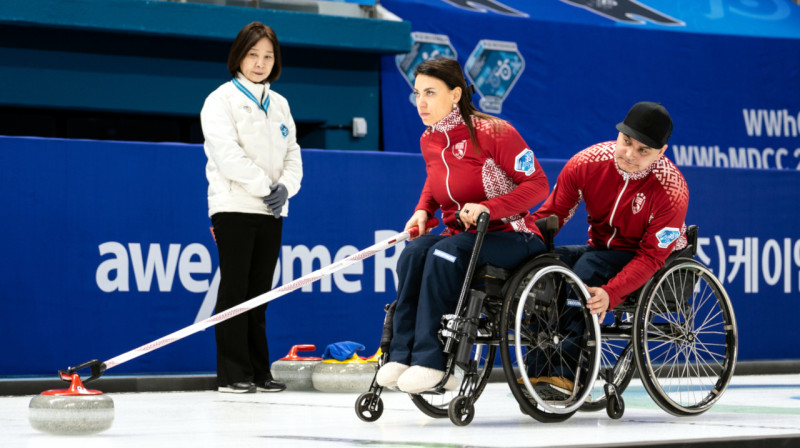 Poļina Rožkova, Agris Lasmans
Foto: World Curling / Ansis Ventiņš