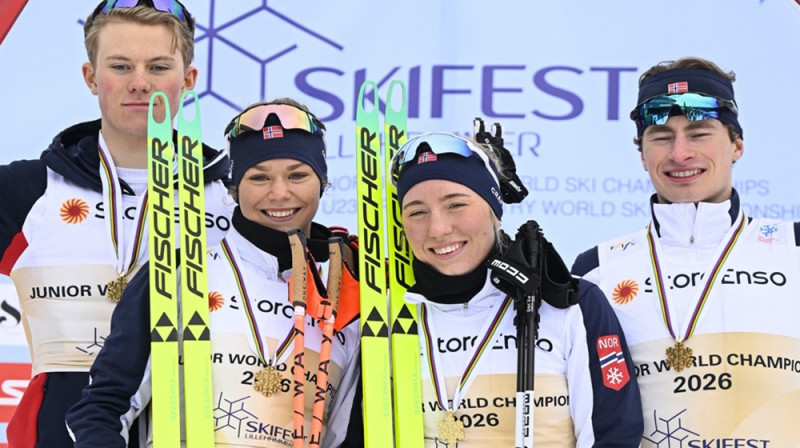 Čempioni no Norvēģijas. Foto: FIS Cross-Country Skiing.