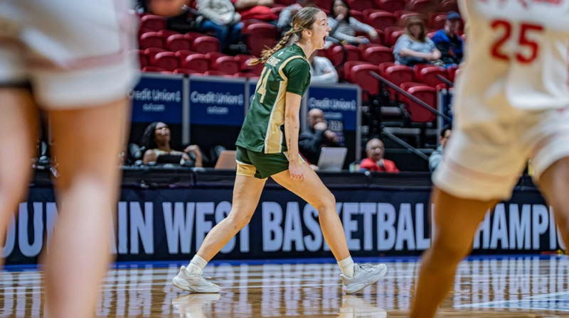 Marta Leimane 2026. gada 9. martā Lasvegasā. Foto: Colorado State