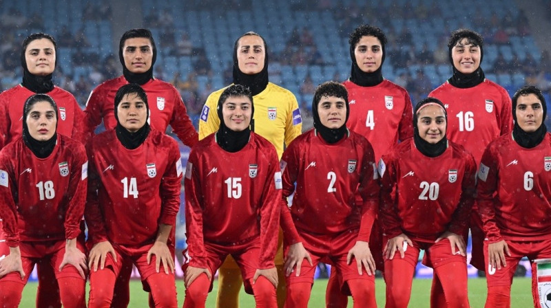 Irānas sieviešu futbola izlase. Foto: Dave Hunt/AAP, SBS News