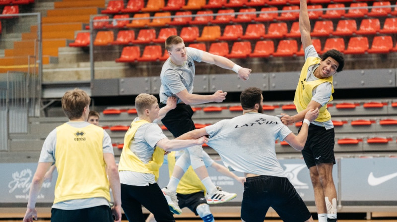 Latvijas izlases treniņš. Foto: Dace Eihvalde/LHF