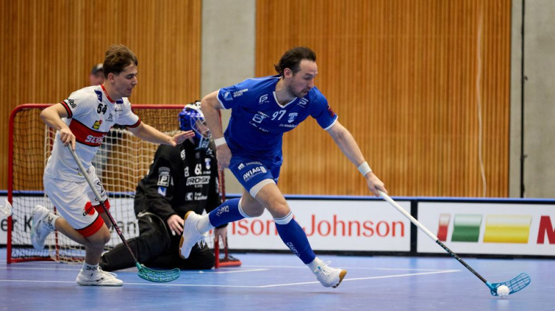 Robins Nilsberts un "Zug United" ceturtdaļfināla sēriju sāka ar pārliecinošu uzvaru, foto: Michael Peter