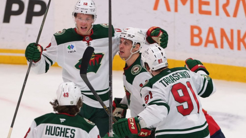 Minesotas "Wild" hokejisti Foto: RC/Scanpix