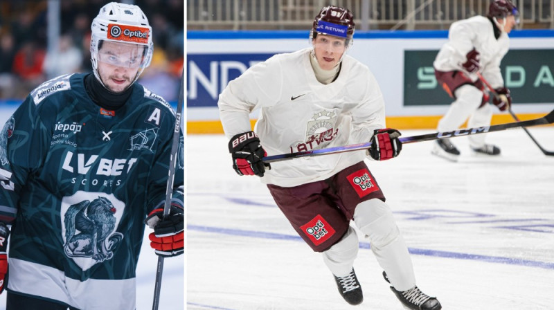 Kārlis Ozoliņš un Dāniels Andersons. Foto: Elīna Zvaigzne, Guntis Lazdāns/LHF
