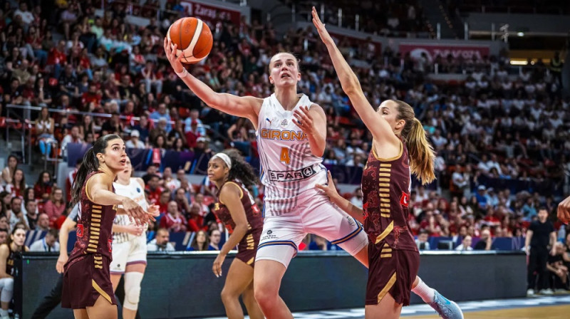 Juste Jocīte 2026. gada 15. aprīlī. Foto: EuroLeague Women