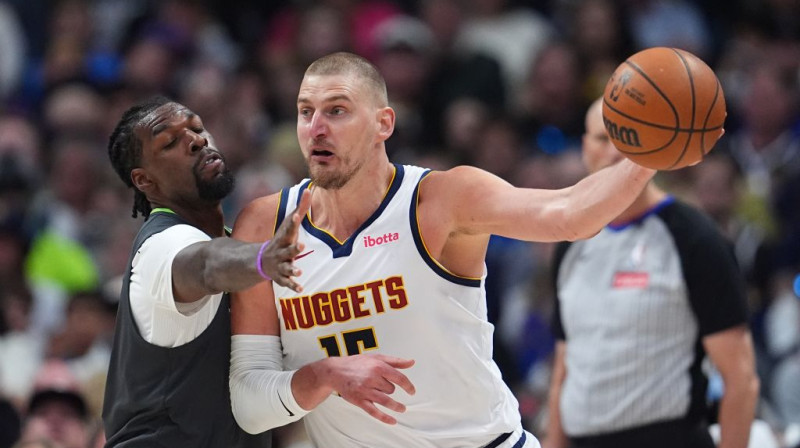 Nazs Rīfs un Nikola Jokičs. Foto. AP. Scanpix