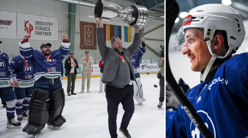 Henrijs Ančs, Ģirts Ankipāns un Kaspars Ziemiņš. Foto: Guntis Lazdāns/LHF un HK Mogo/RSU
