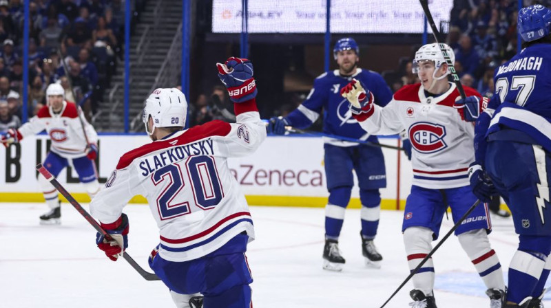 Jurajs Slafkovskis. Foto. AP. Scanpix