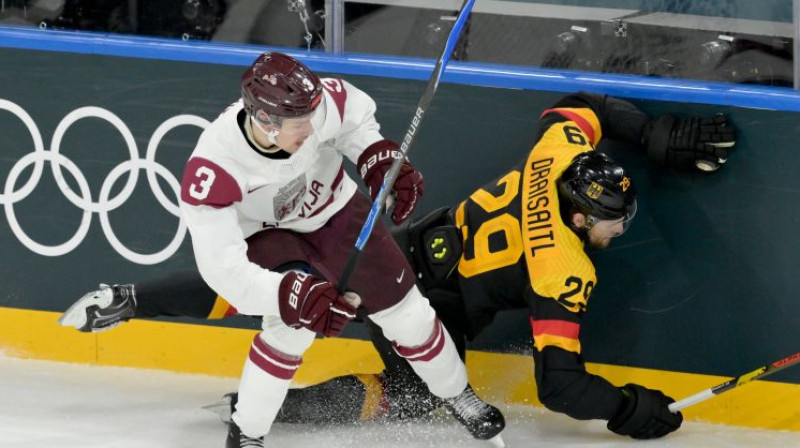 Alberts Šmits pret vācu superzvaigzni Leonu Draizaitlu. Foto: dpa/picture-alliance/Scanpix