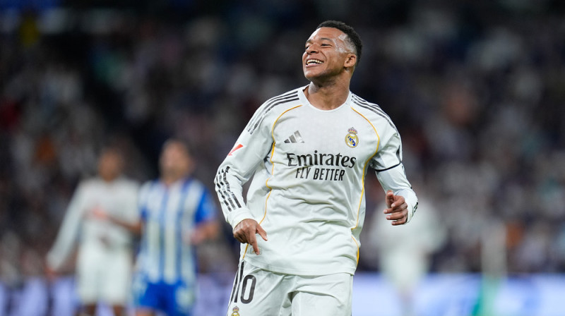 Kiljans Mbapē gūst vārtus spēlē pret "Alaves". Foto: © Dennis Agyeman/AFP7 via ZUMA Press Wire/Scanpix