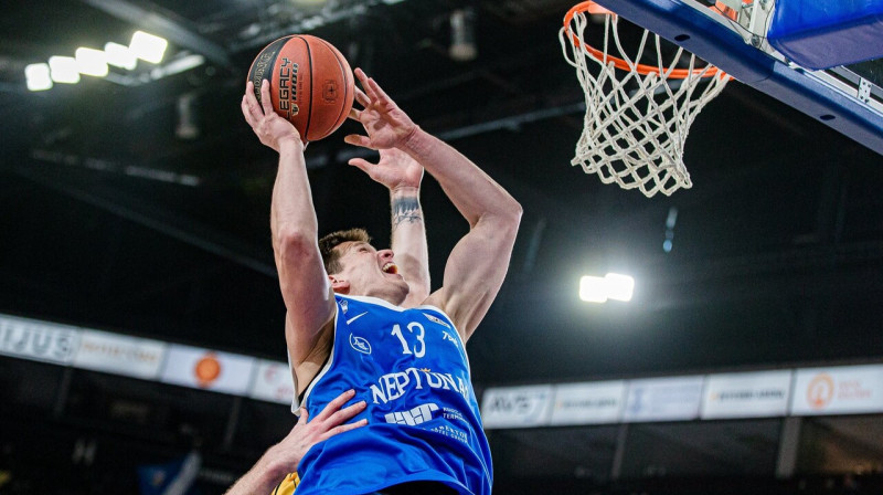 Kārlis Šiliņš uzbrukumā. Foto: BC Neptūnas Klaipėda