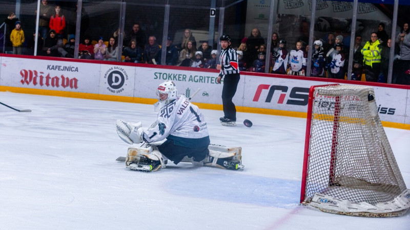 Mihaels Valenta. Foto: Dāvis Berners/Liepājas Hokeja komanda