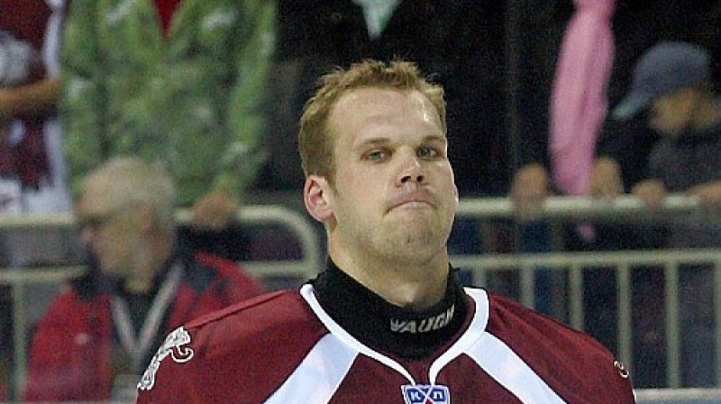 Rīgas "Dinamo" vārtsargs Kriss Holts. Foto: HC Dinamo Riga