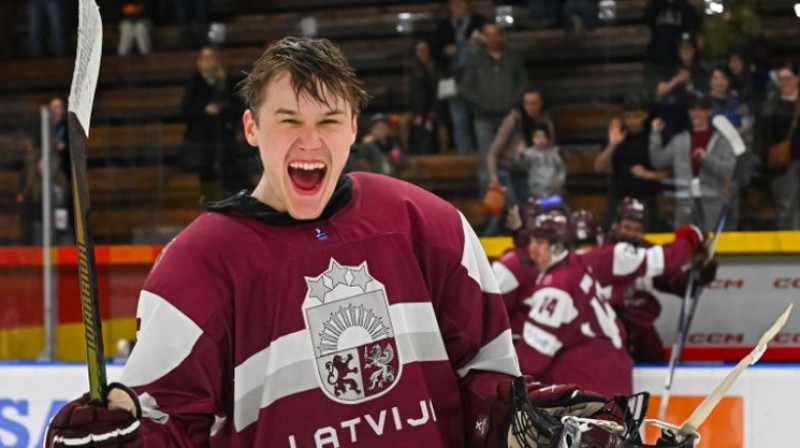 Edvards Laganovskis. Foto: IIHF
