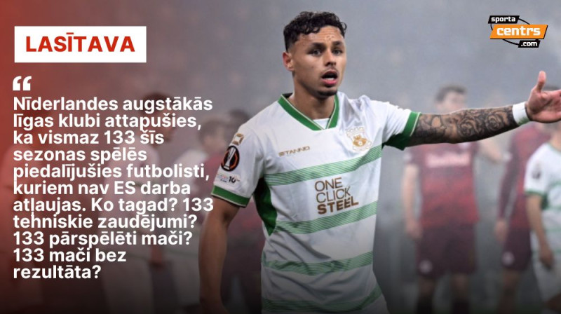 Dīns Džeimss "Go Ahead Eagles" komandas sastāvā. Foto: Reuters/Scanpix