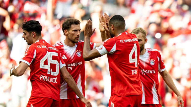 ''Bayern'' pēc vārtu guvuma. foto: FC Bayern