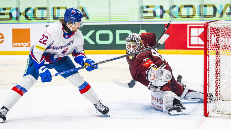 Kristiāns Pospīšils un Gustavs Grigals. Foto: Hockey Slovakia