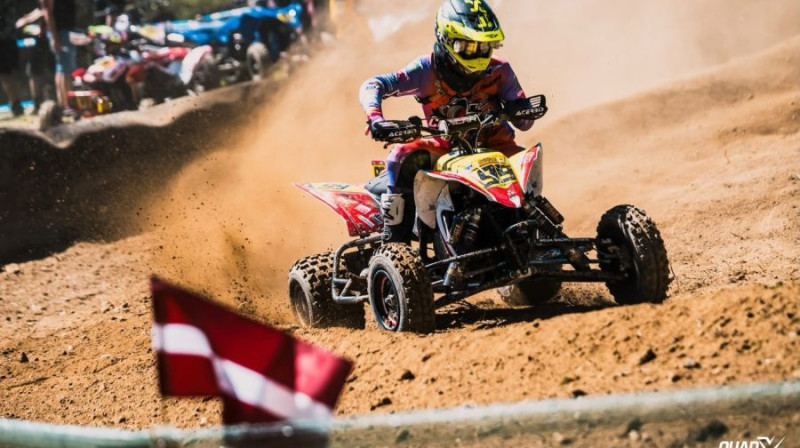 Kārlis Straubergs. Foto: FIM QuadCross World Championship