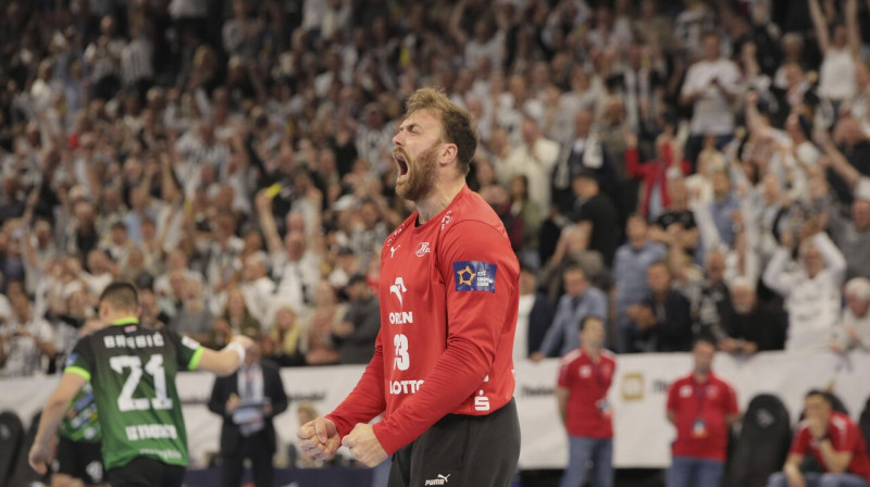 Ķīles vienības vārtsargs Andreass Vulfs. Foto: Claus Bergmann/Imago Images/Scanpix
