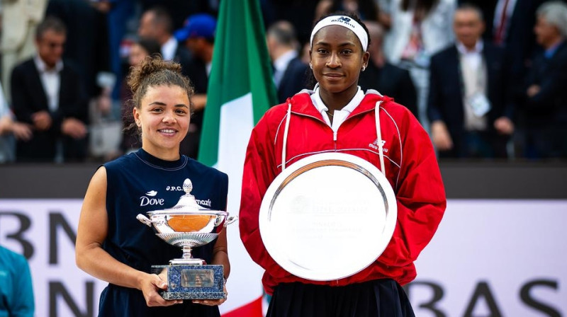 Džasmīna Paolīni un Koko Gofa - Romas finālistes (2025). Foto: Jimmie48 / WTA