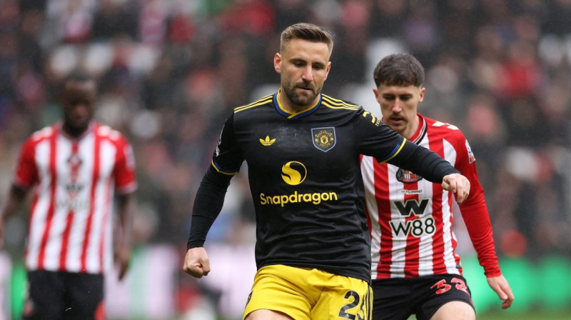 Lūks Šo pret ''Sunderland''. foto: Manchester United