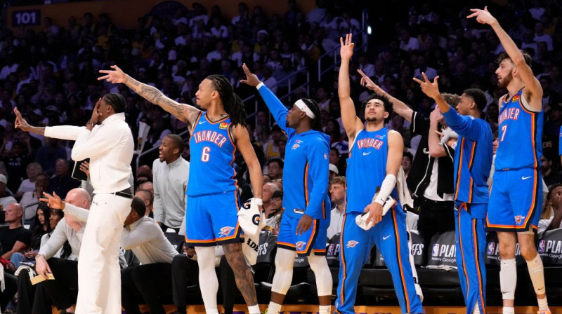 Oklahomsititijas basketbolisti. Foto. AP. Scanpix