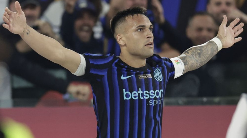 "Inter" kapteinis Lautaro Martiness Foto: ZP/Scanpix