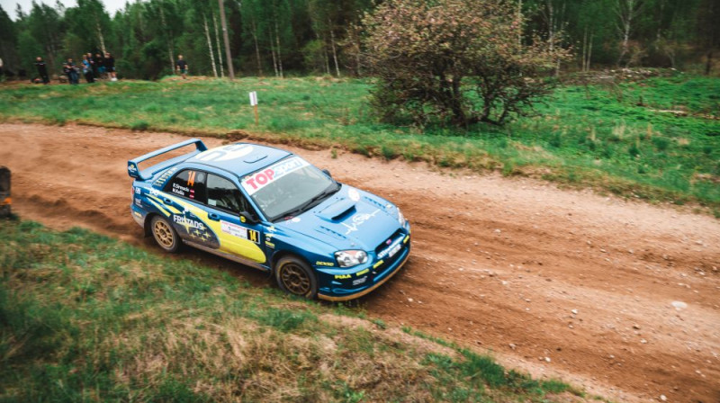 Ralfa Sirmača ekipāža. Foto: Rally Aukštaitija