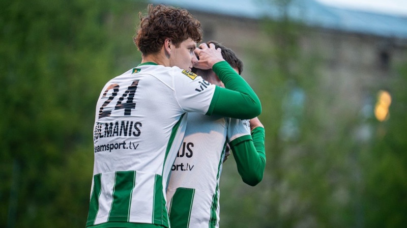 Mārupes futbolisti atzīmē vārtu guvumu, Foto: Mārupes SC