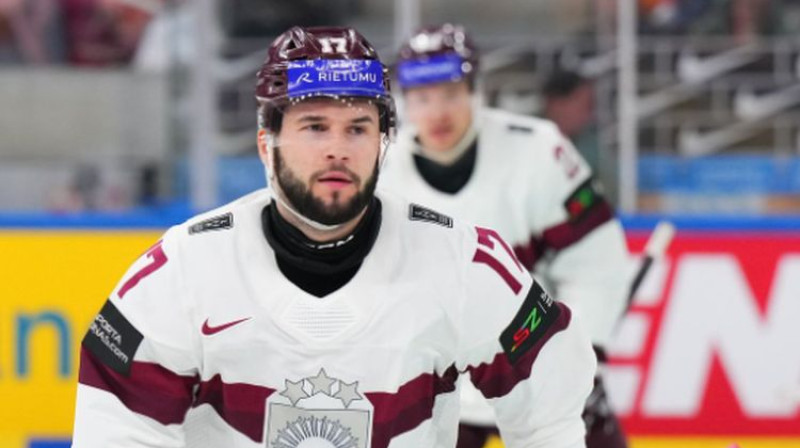 Mārtiņš Dzierkals. Foto: Andrē Ringets/IIHF