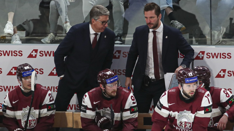 Harijs Vītoliņš un Lauris Dārziņš. Foto: Guntis Lazdāns/LHF