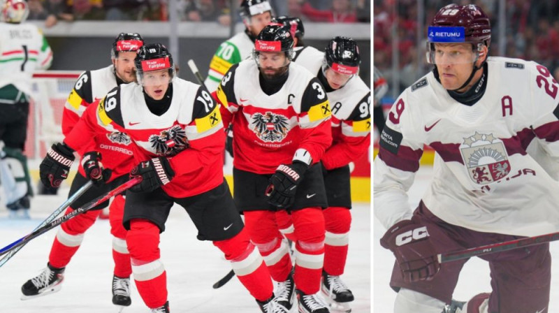 Vincencs Rorers un Ralfs Freibergs. Foto: IIHF un Ansis Ancovs