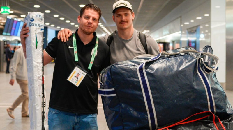 Rūdolfs Kalvītis un Eduards Tralmaks Foto: Ansis Ancevs/LHF