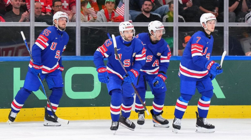 ASV uzvarā. Foto: IIHF
