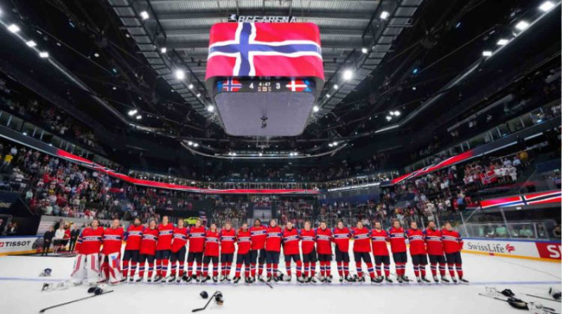 Norvēģijas izlase. Foto: IIHF