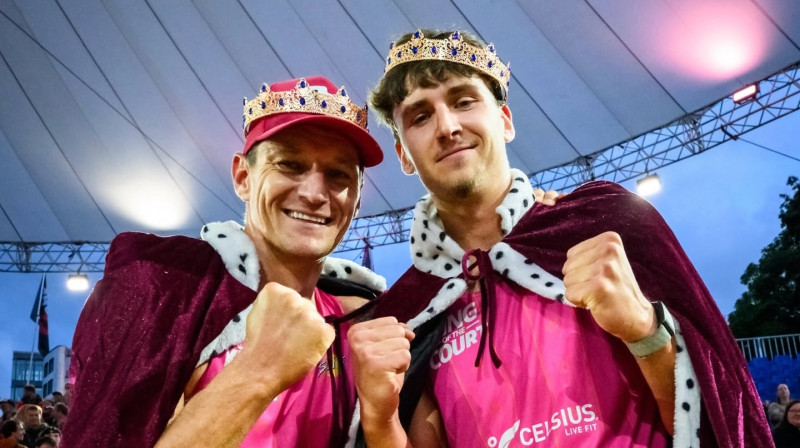 Mārtiņš Pļaviņš un Kristians Fokerots. Foto: Conny Kurth / Queen & King of the Court