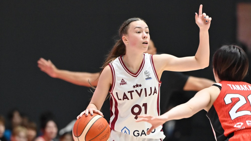 Mila Luzgina 2026. gada 16. maijā Jokohamā. Foto: Japan Basketball